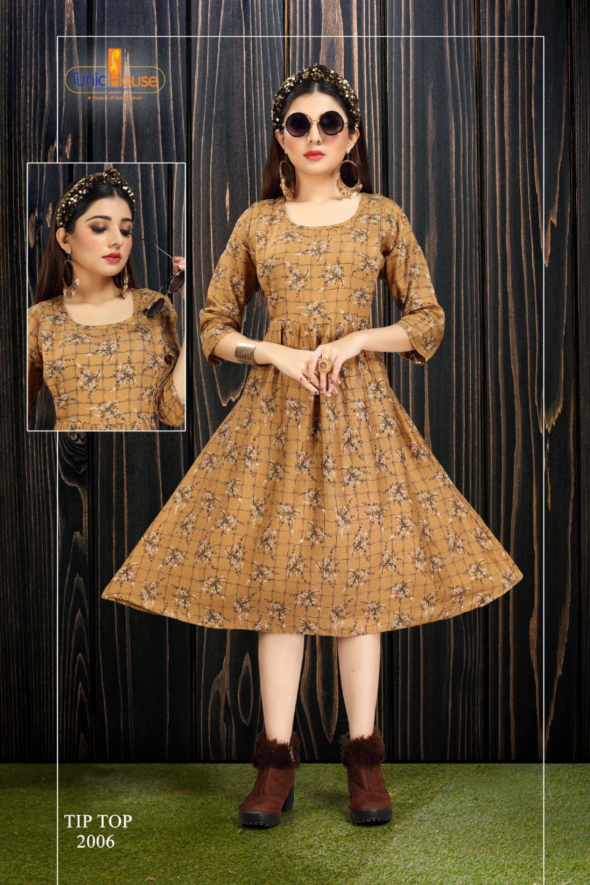 Tip Top Feeding Top Tunic House Designer Party Wer Printed Kurti collection